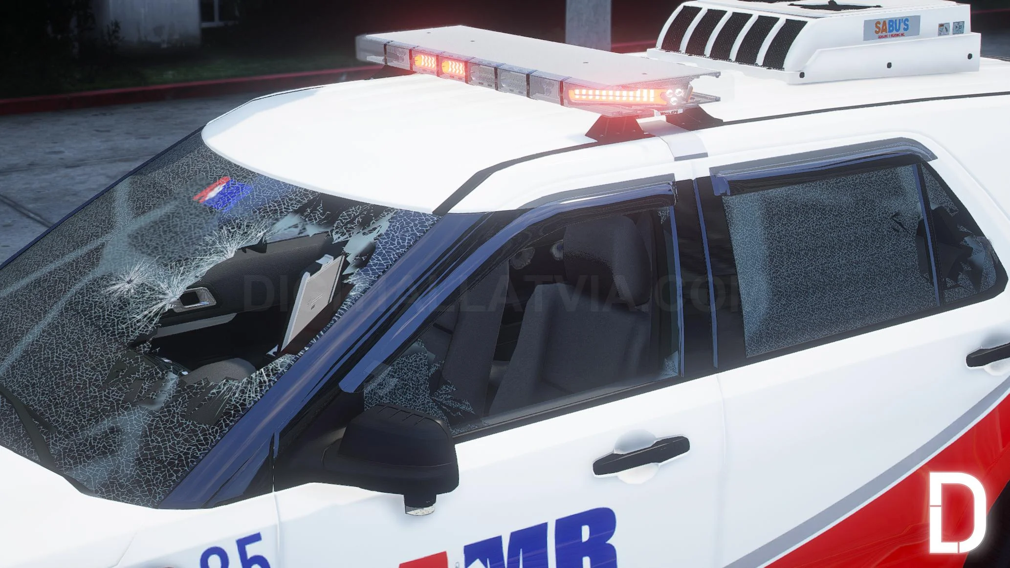 Ford Explorer 2016 EMS AMR | Debadged | Template - Image 7