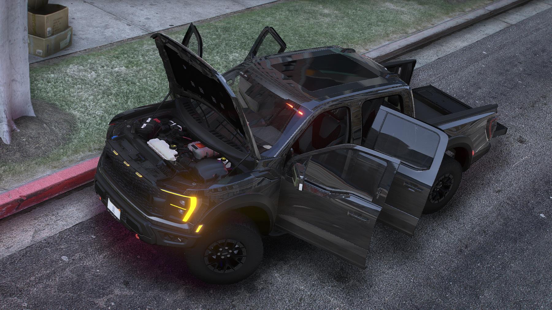 Ford F-150 Raptor R 2023 Unmarked Police | Debadged | Template - Image 3
