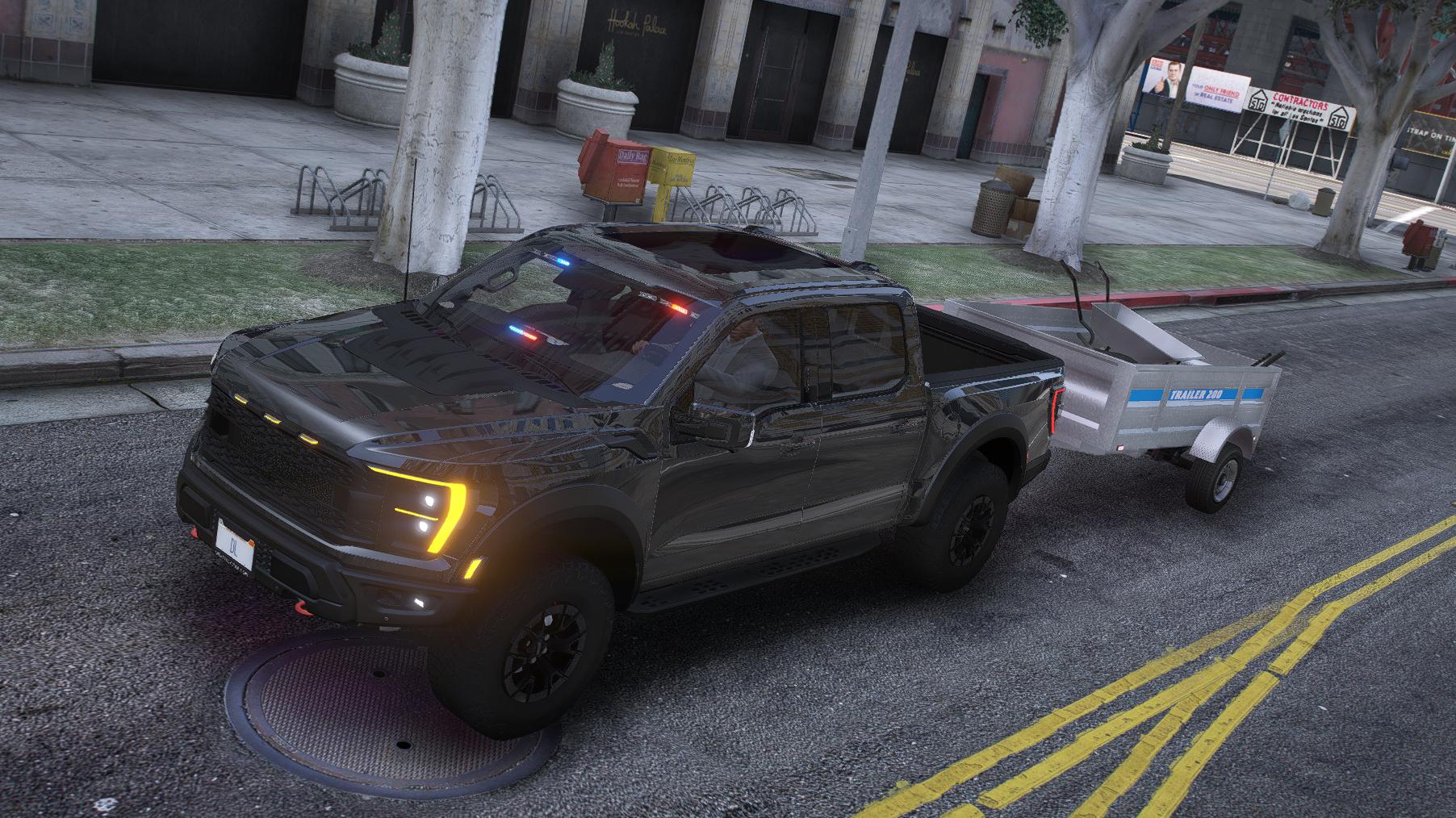 Ford F-150 Raptor R 2023 Unmarked Police | Debadged | Template - Image 4