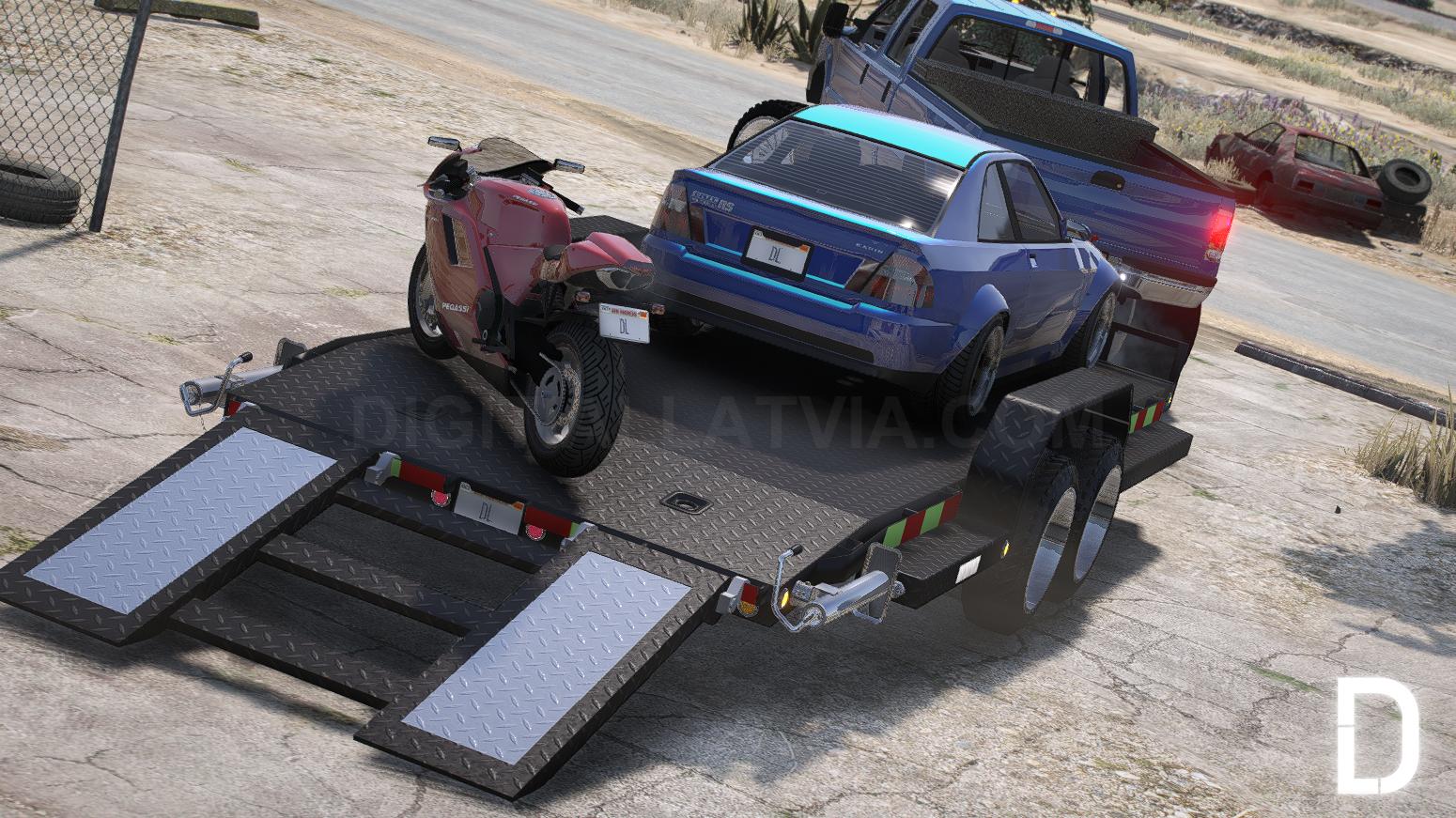 Ford F-350 Super Duty Truck + Trailer | Debadged - Image 5