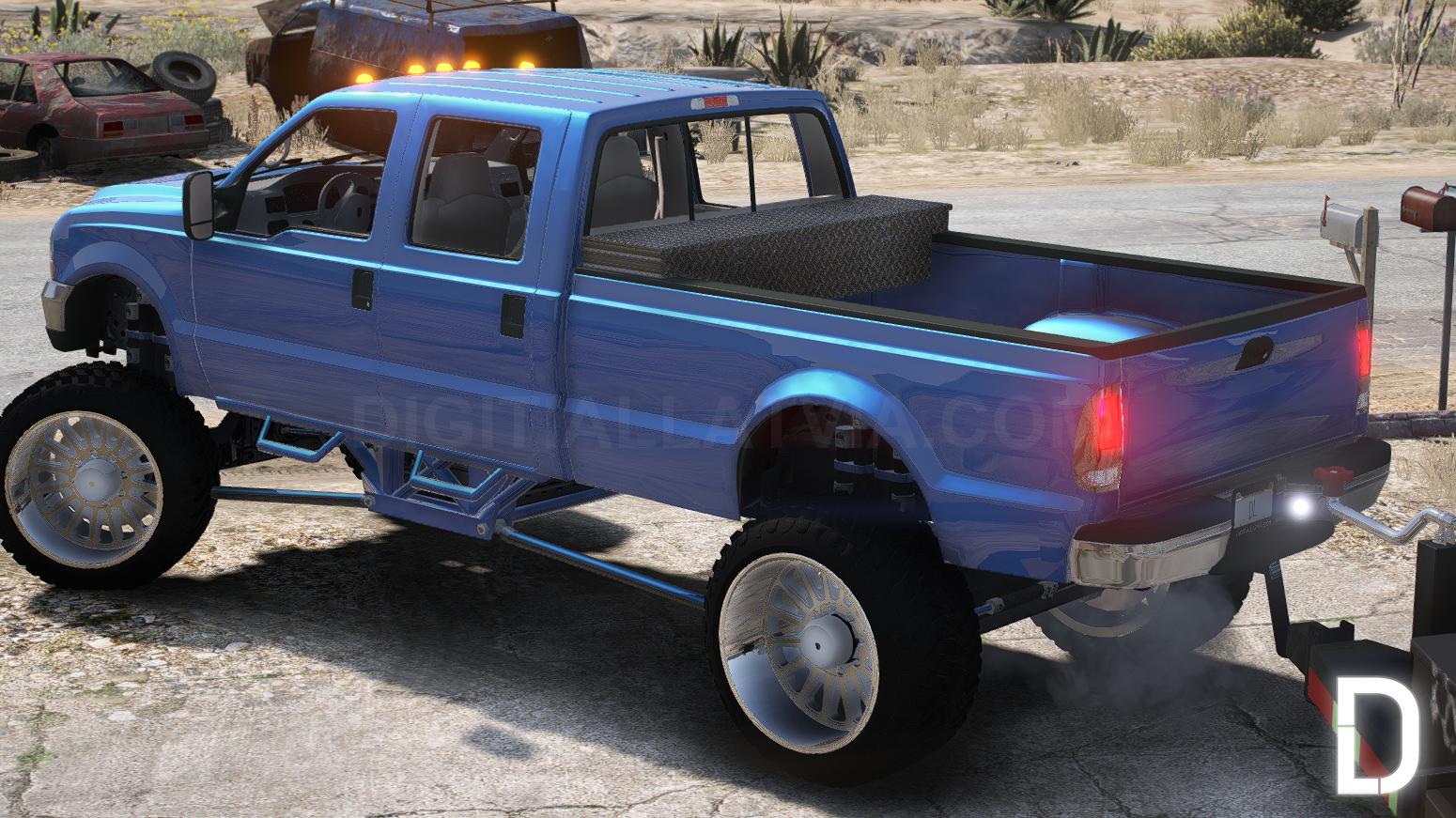 Ford F-350 Super Duty Truck + Trailer | Debadged - Image 6