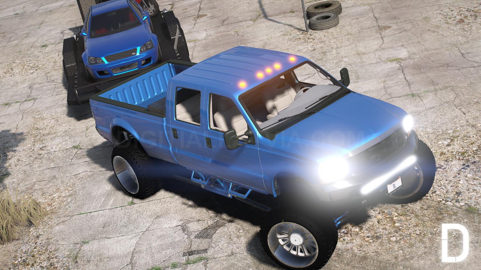 Ford F-350 Super Duty Truck + Trailer | Debadged - Image 7