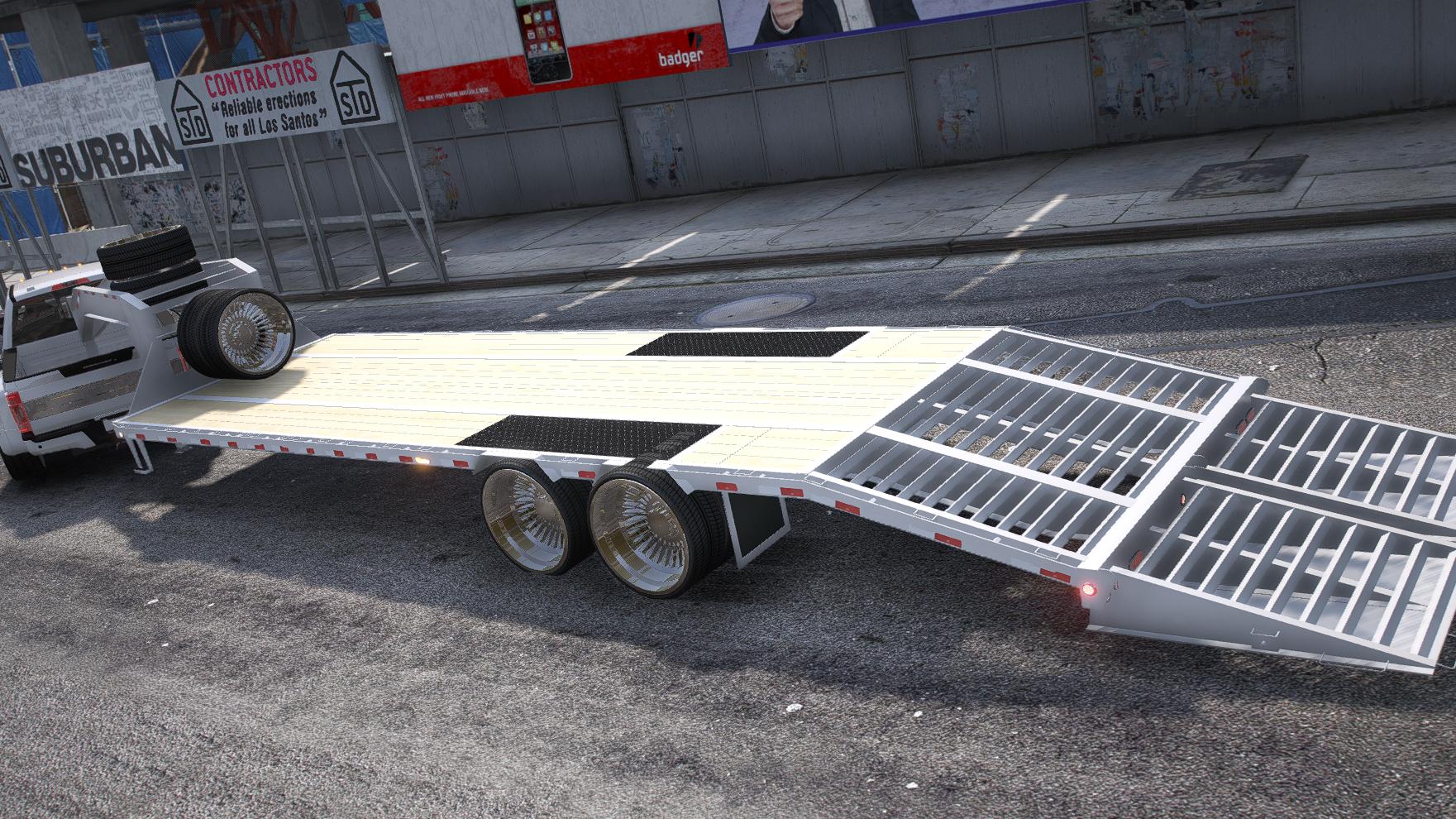 Ford F450 Platinum Super Duty Truck + Trailer | Debadged - Image 5