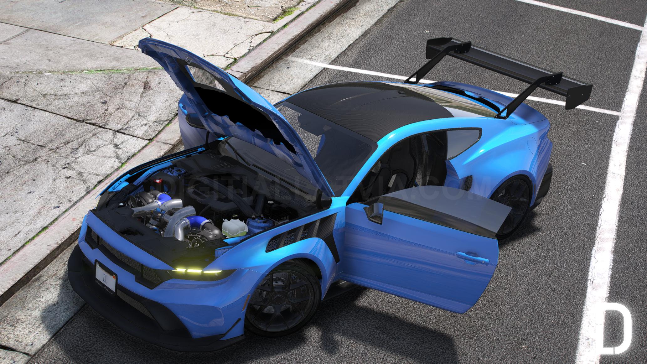 Ford Mustang GTD 2025 | Debadged | Template - Image 3