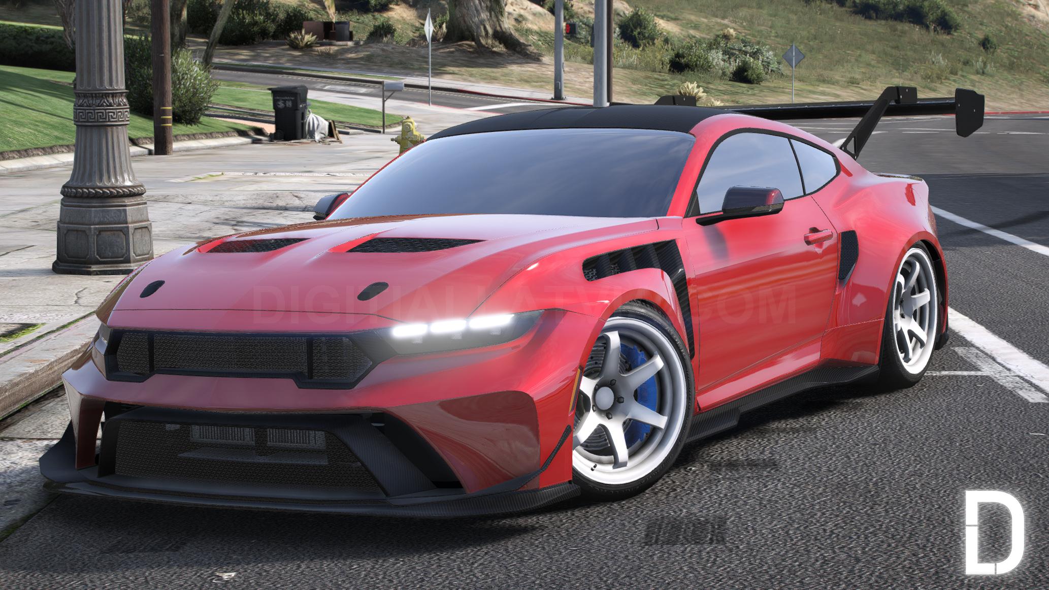 Ford Mustang GTD 2025 | Debadged | Template - Image 5