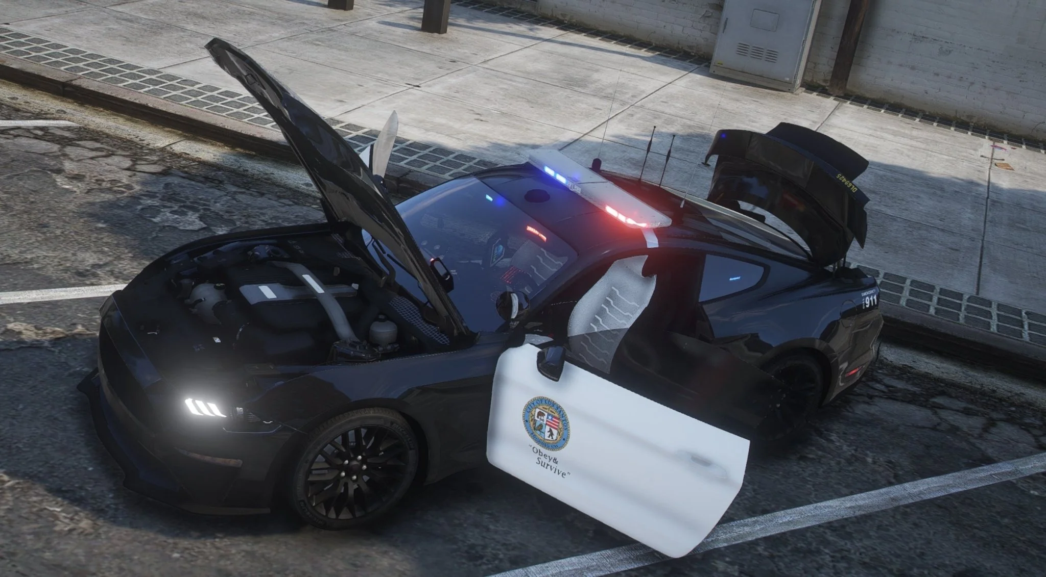 Ford Mustang LSPD | Debadged | Template - Image 3