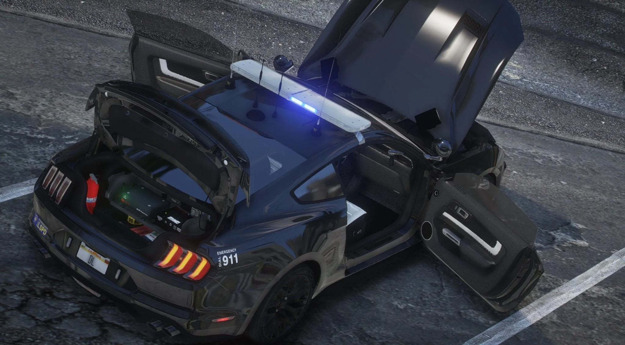 Ford Mustang LSPD | Debadged | Template - Image 5