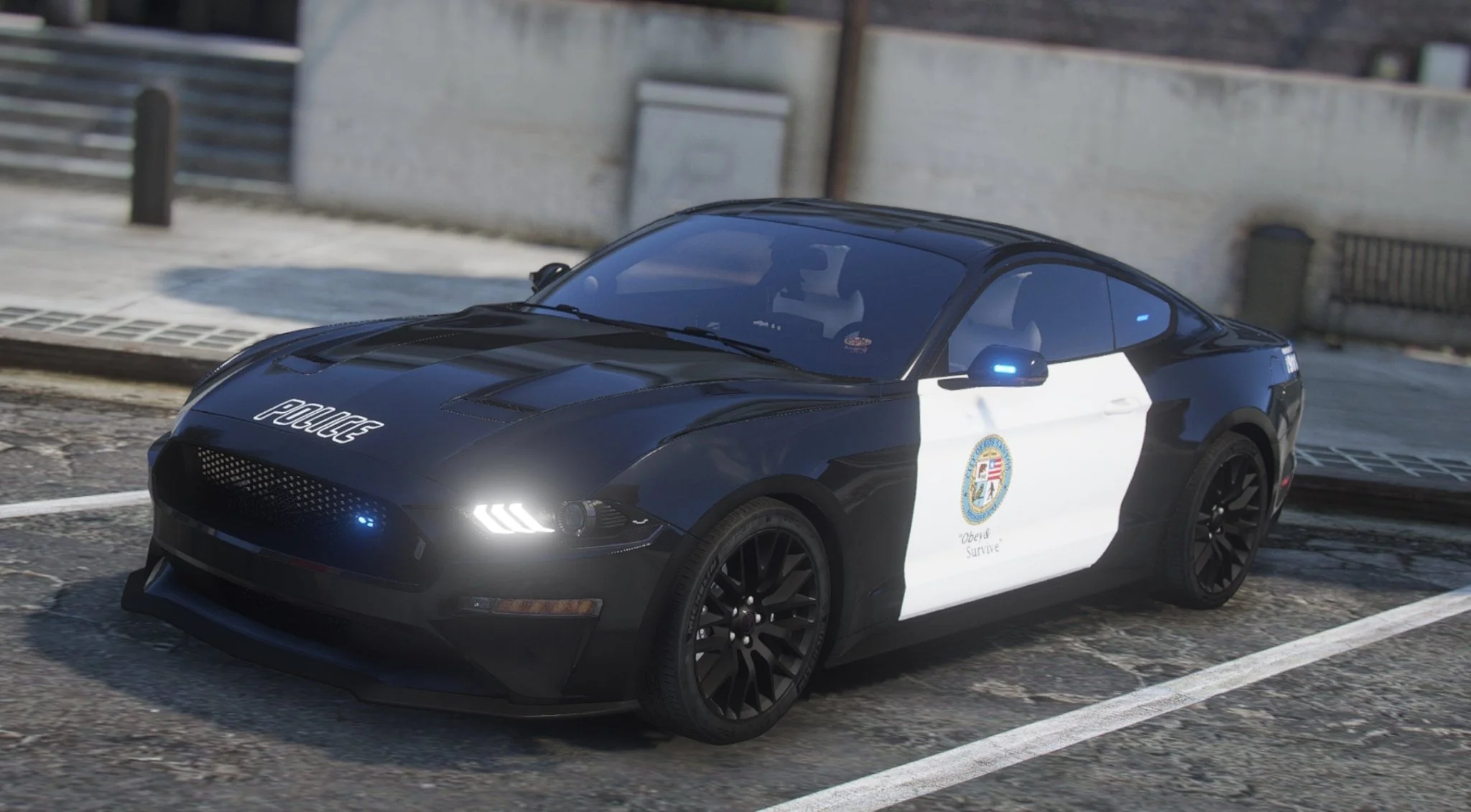Ford Mustang LSPD | Debadged | Template - Image 6