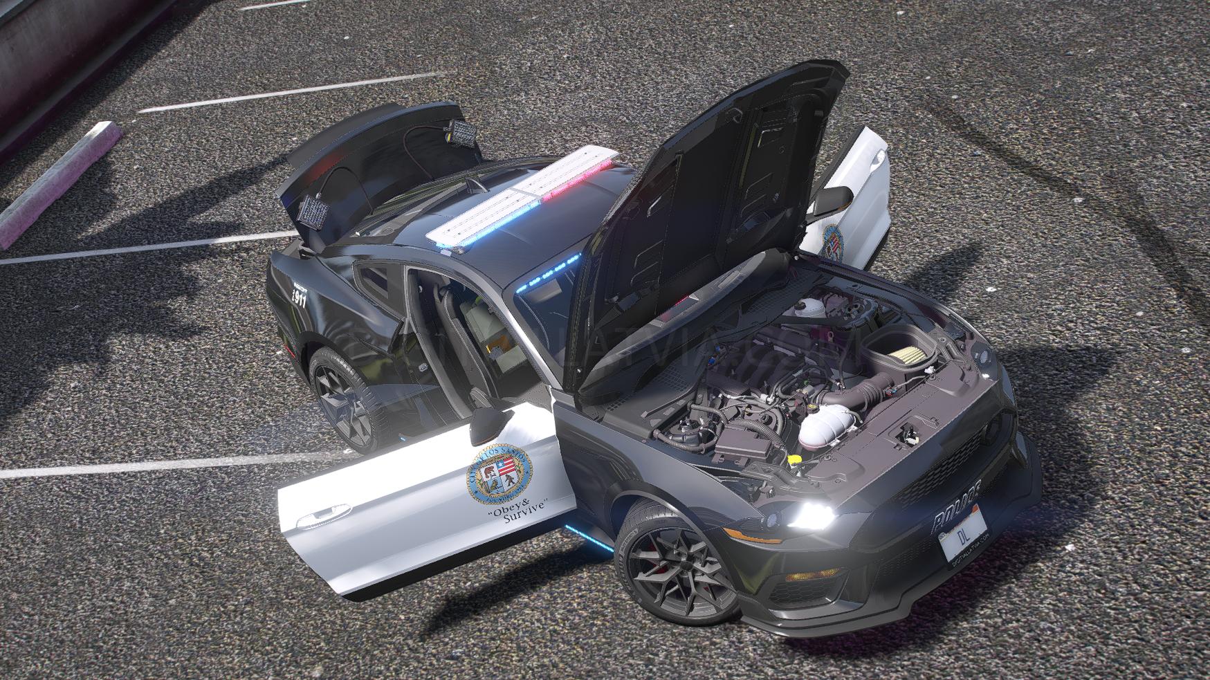 Ford Mustang Mach 1 Police | Debadged | Template - Image 3