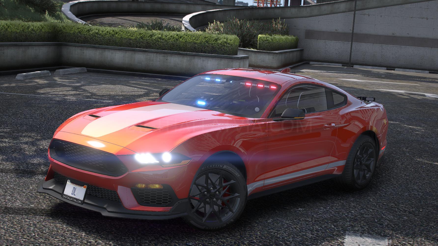 Ford Mustang Mach 1 Police | Debadged | Template - Image 4