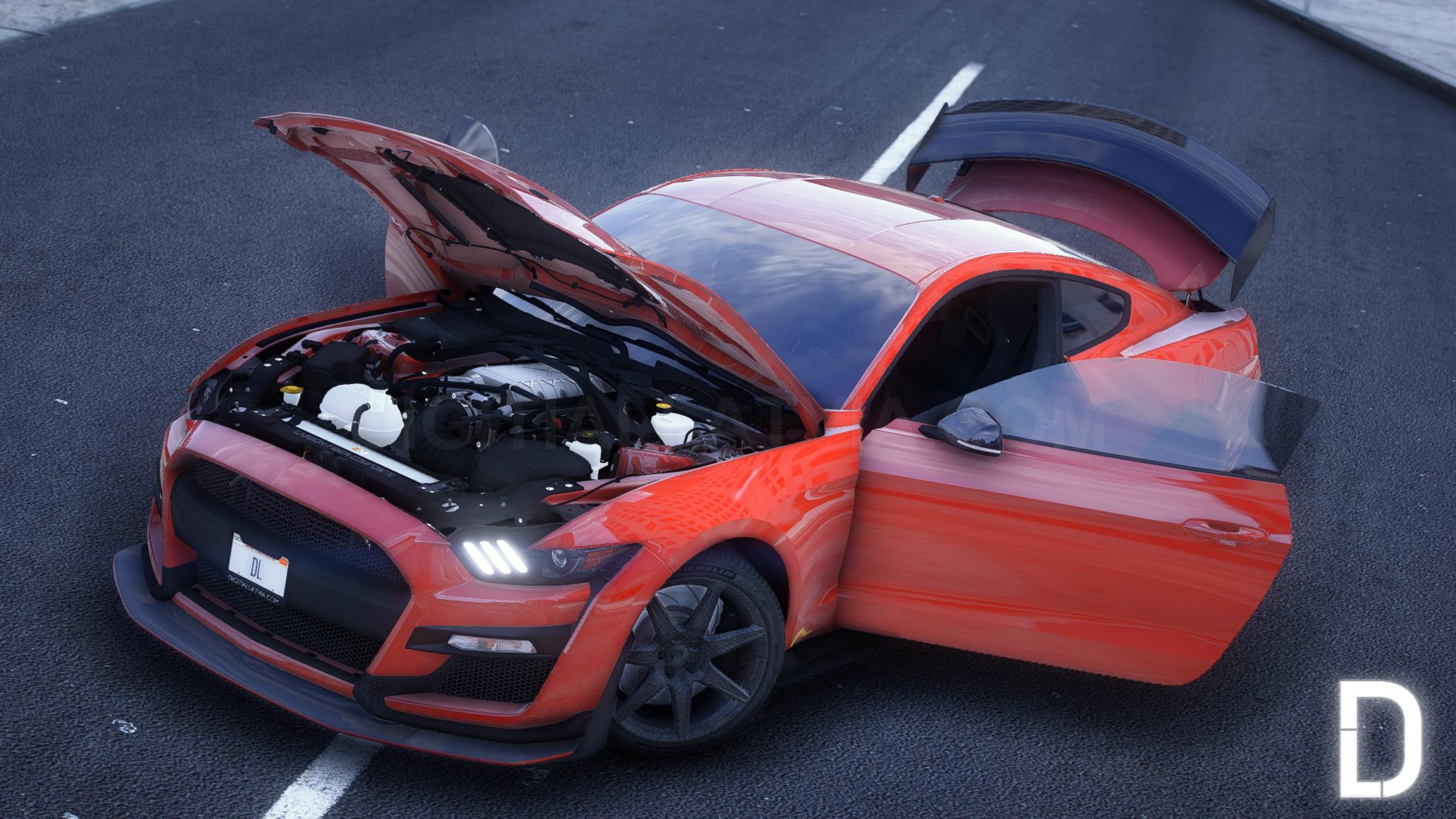 Ford Mustang Shelby 2020 | Debadged | Tuning | Template - Image 3