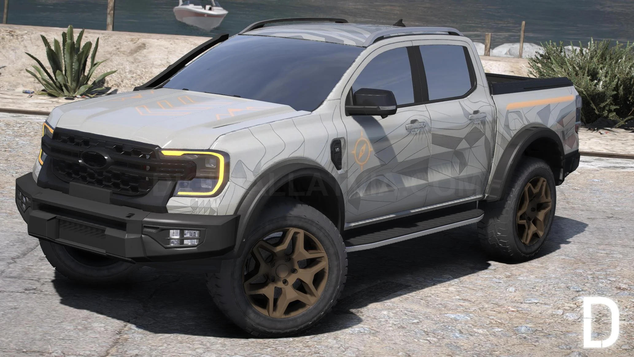 Ford Ranger Wildtrak 2023 | Debadged | Template - Image 4