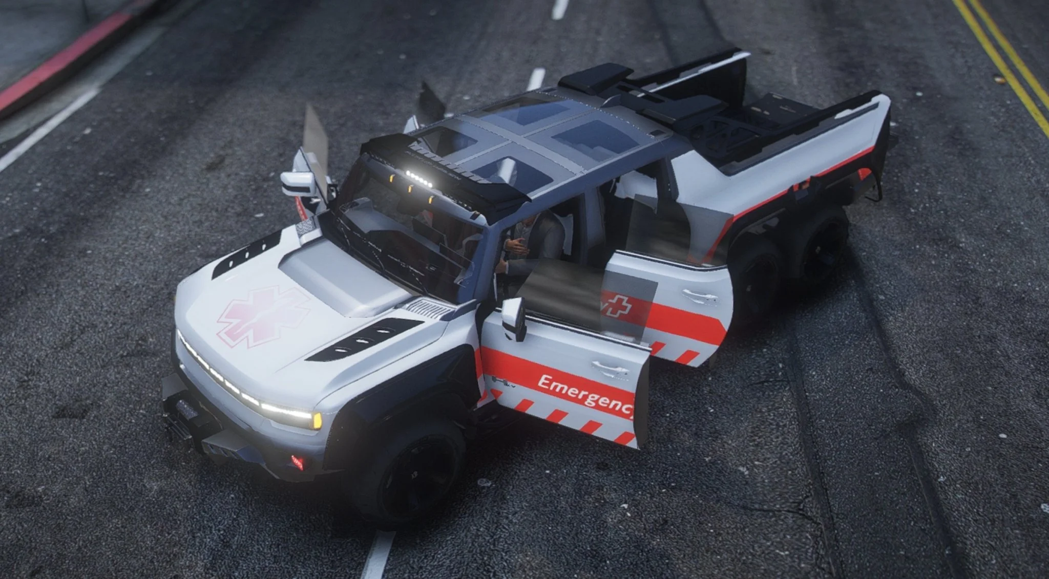 Hummer GMC EV 6x6 2022 EMS | Debadged | Template - Image 3