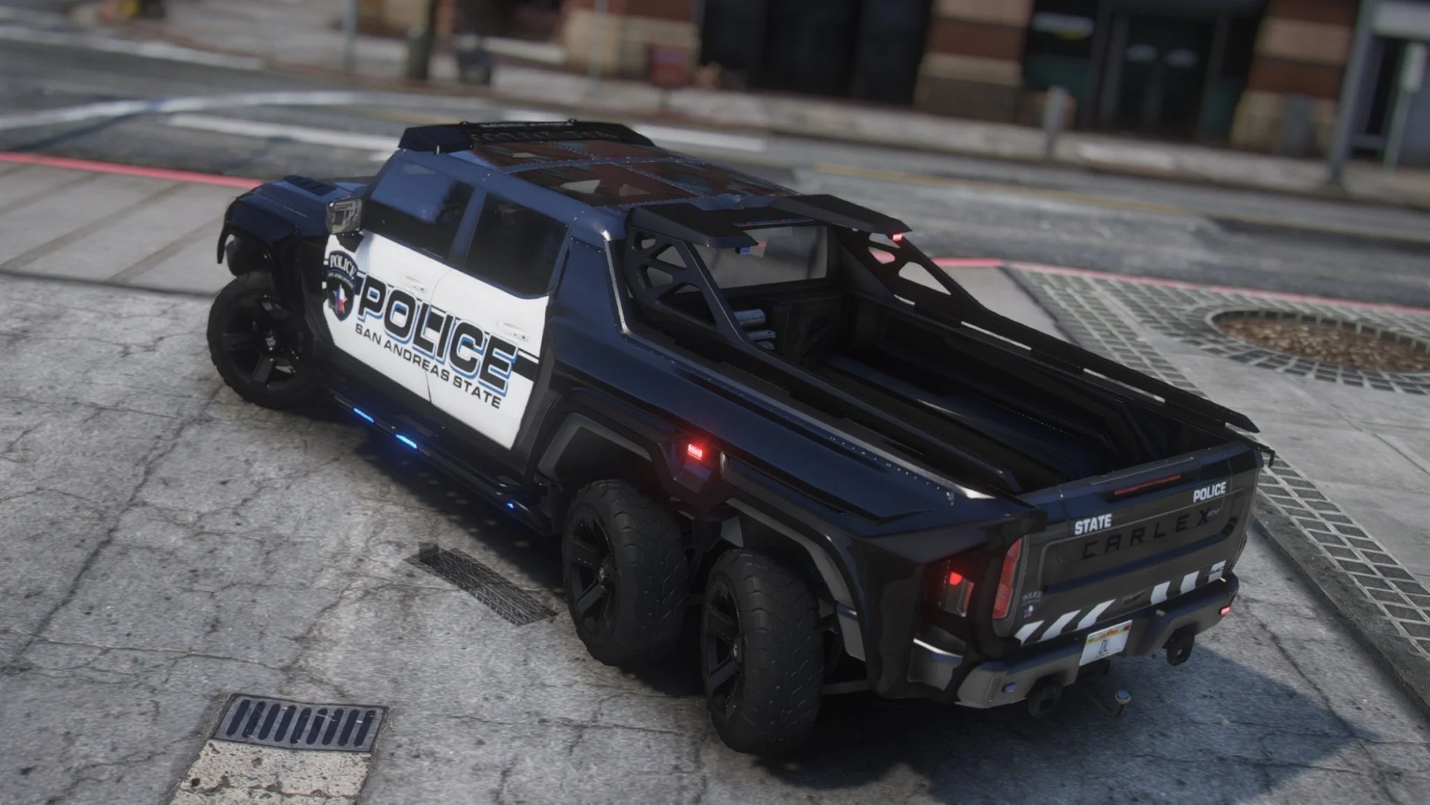 Hummer GMC EV 6x6 2022 Police | Template - Image 4