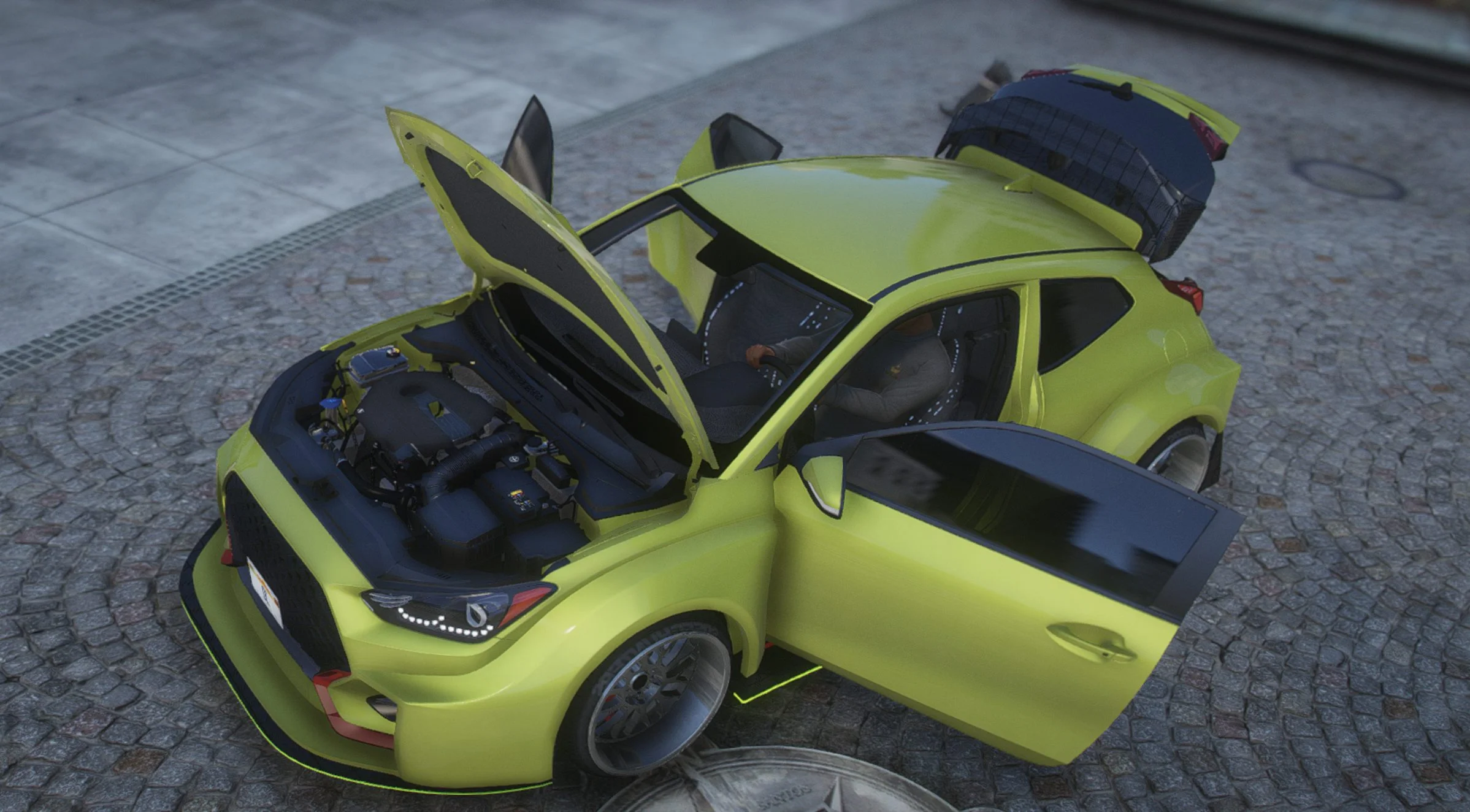 Hyundai Veloster N 2018 Animated | Debadged - Image 3
