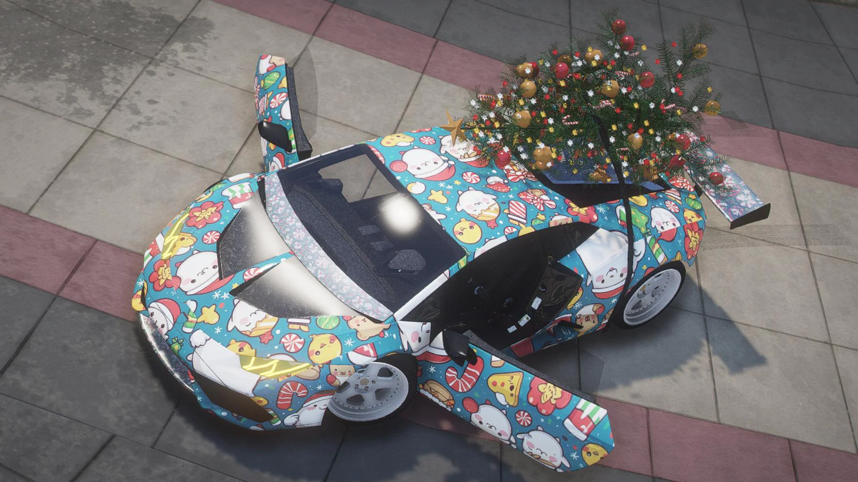 Lamborghini Huracan Twin Turbo Christmas | Debadged | Custom Sound | Template - Image 3