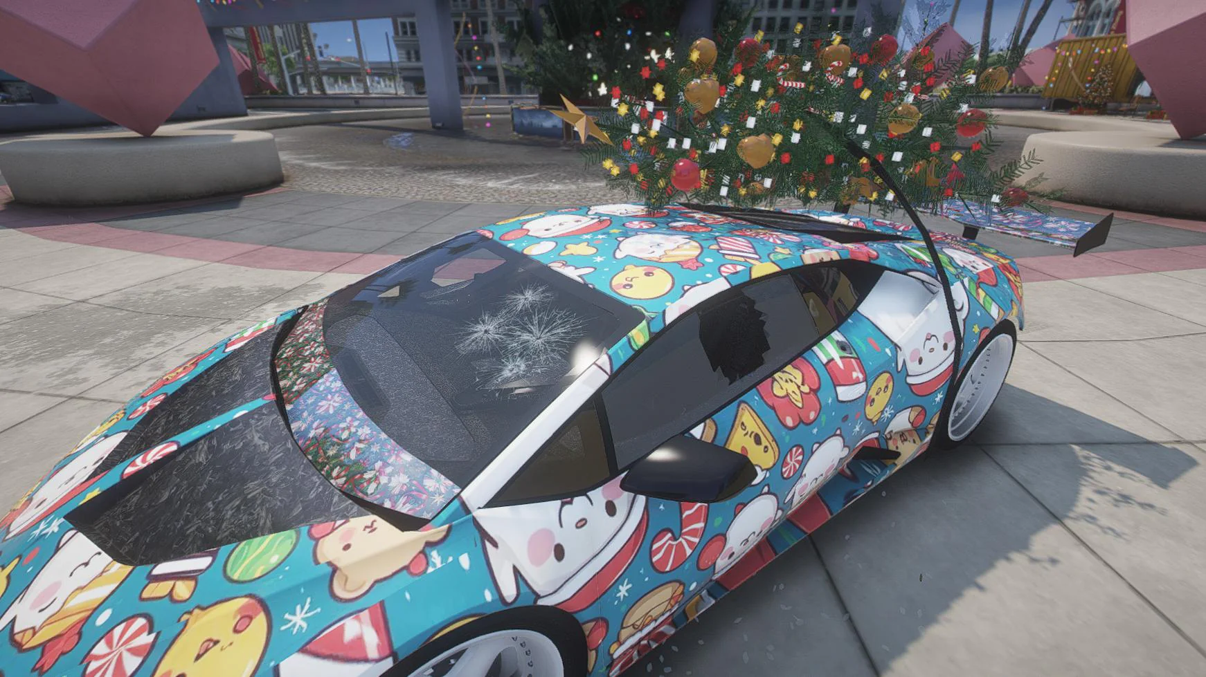 Lamborghini Huracan Twin Turbo Christmas | Debadged | Custom Sound | Template - Image 5