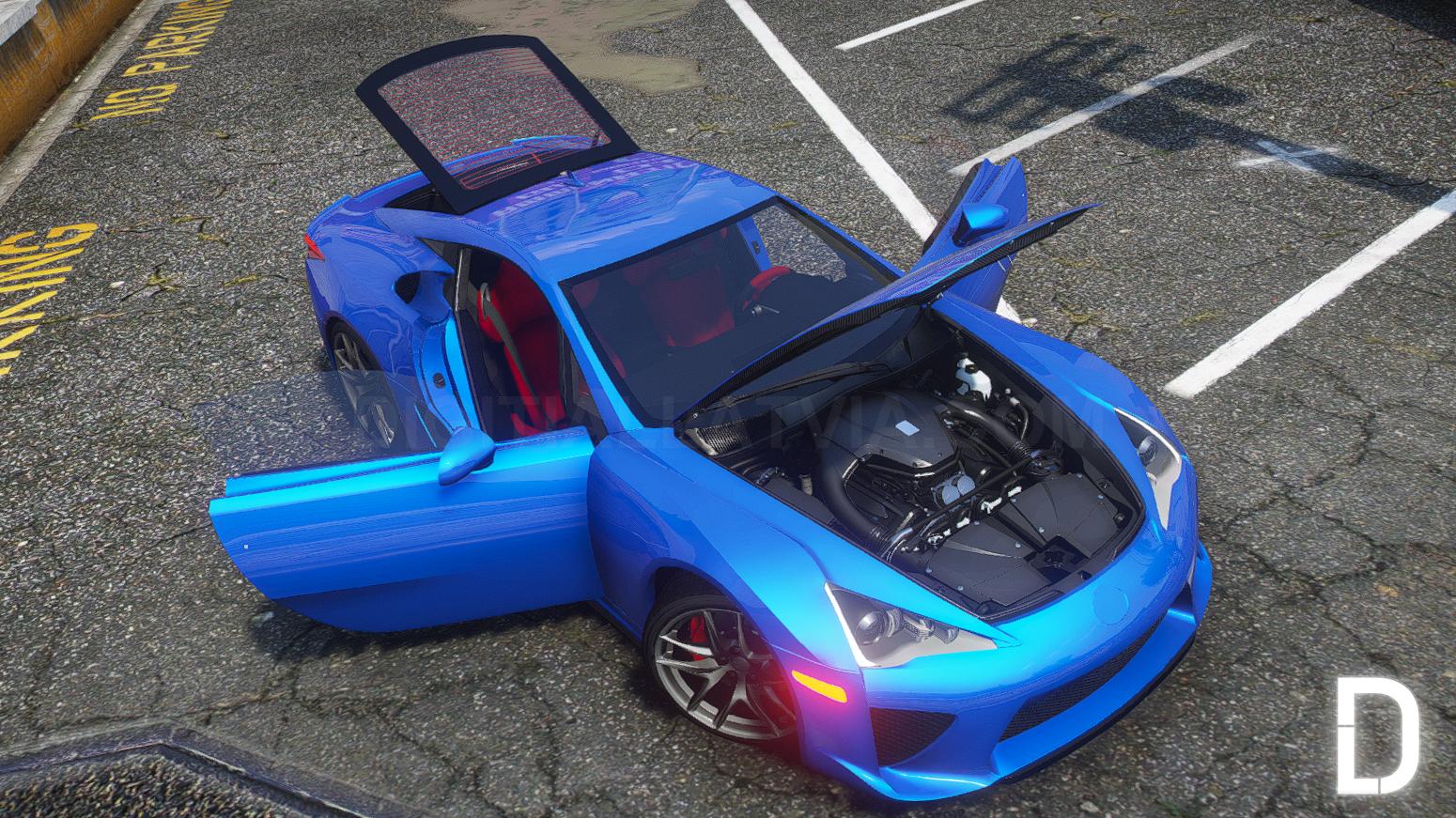 Lexus LFA | Debadged | Template | Tuning | Animated Spoiler - Image 3