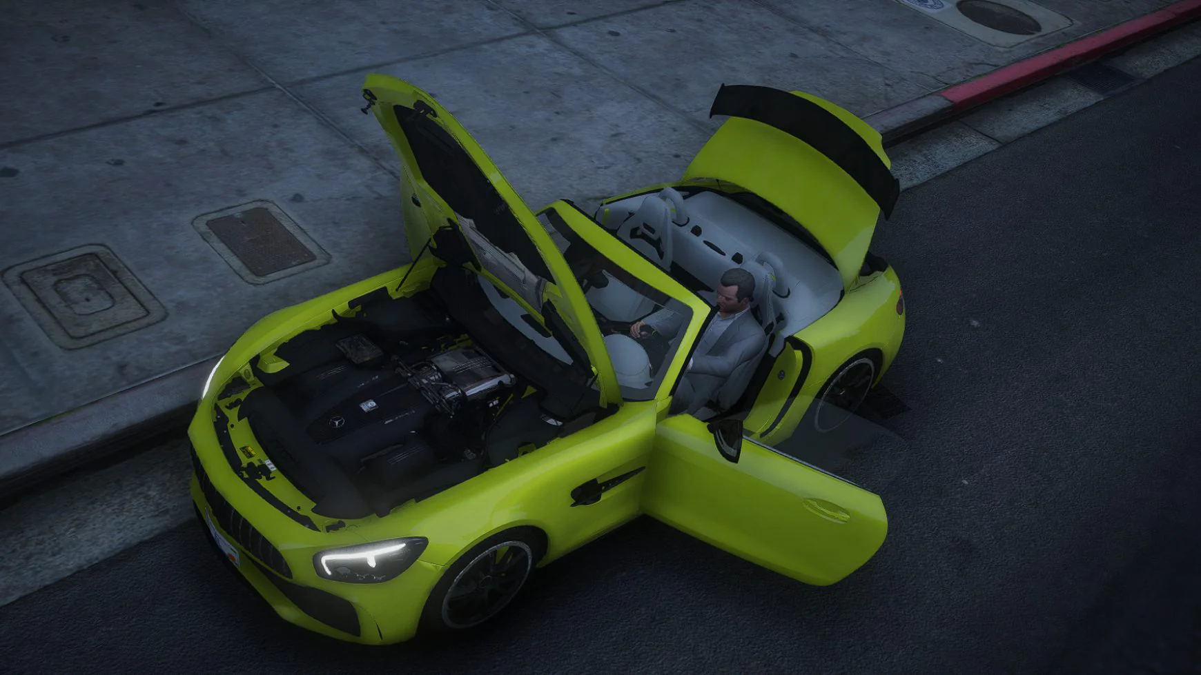 Mercedes-Benz AMG GT R Roadster 2020 | Debadged | Animated Roof - Image 3