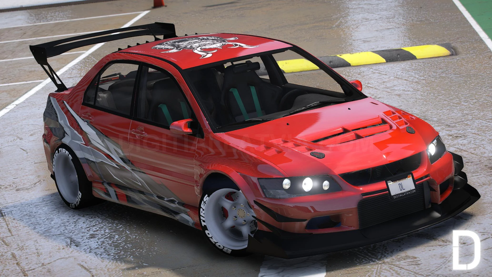 Mitsubishi Lancer Evolution IX Voltex | Debadged | Tuning | Template | Custom Sound - Image 3