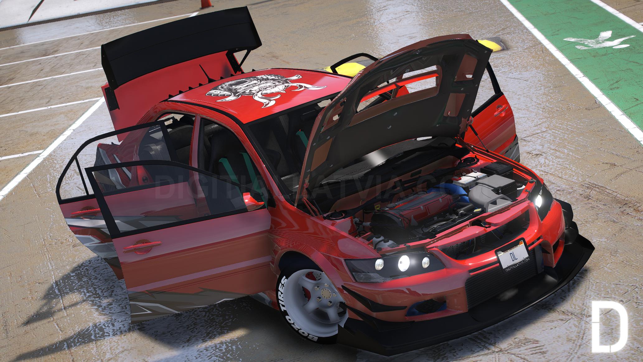 Mitsubishi Lancer Evolution IX Voltex | Debadged | Tuning | Template | Custom Sound - Image 5