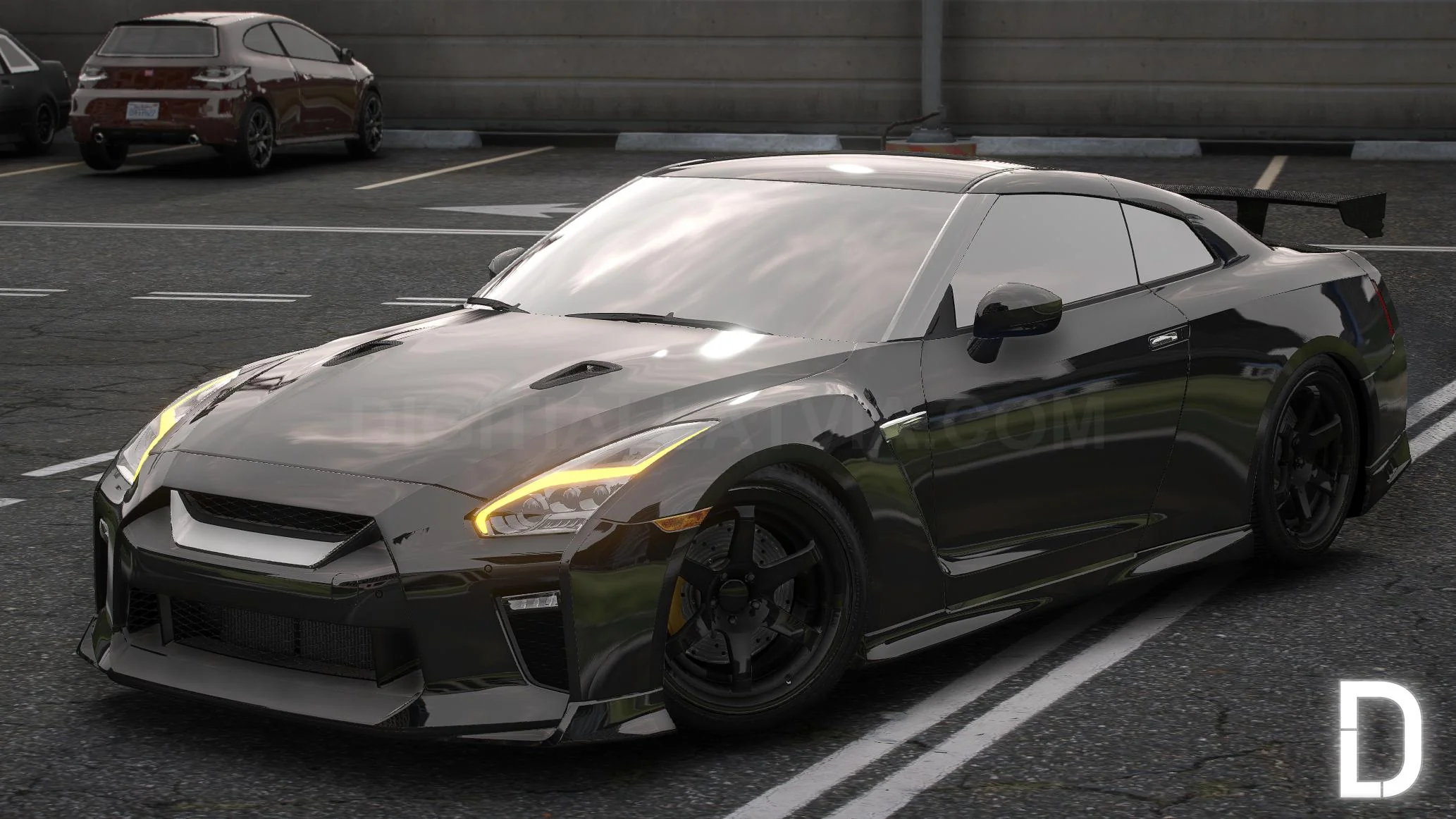 Nissan GTR R35 2017 | Debadged | Tuning | Template - Image 4