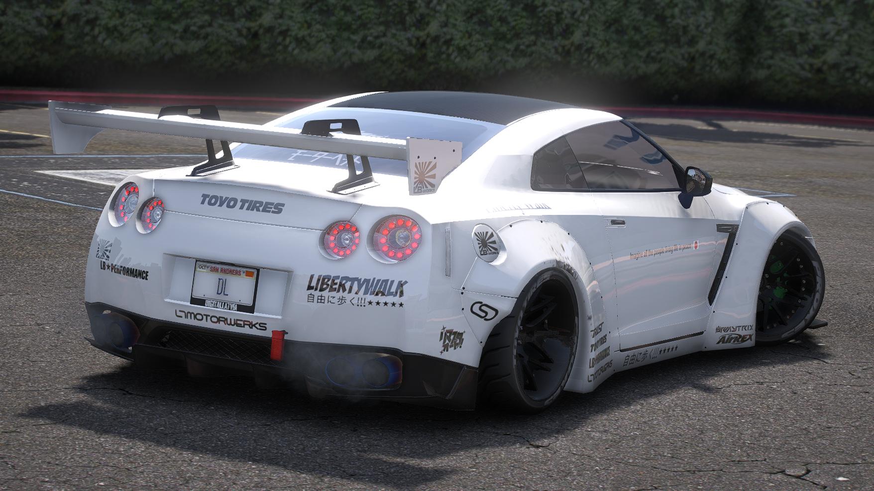 Nissan GTR R35 Liberty Walk | Debadged | Tuning | Template - Image 2