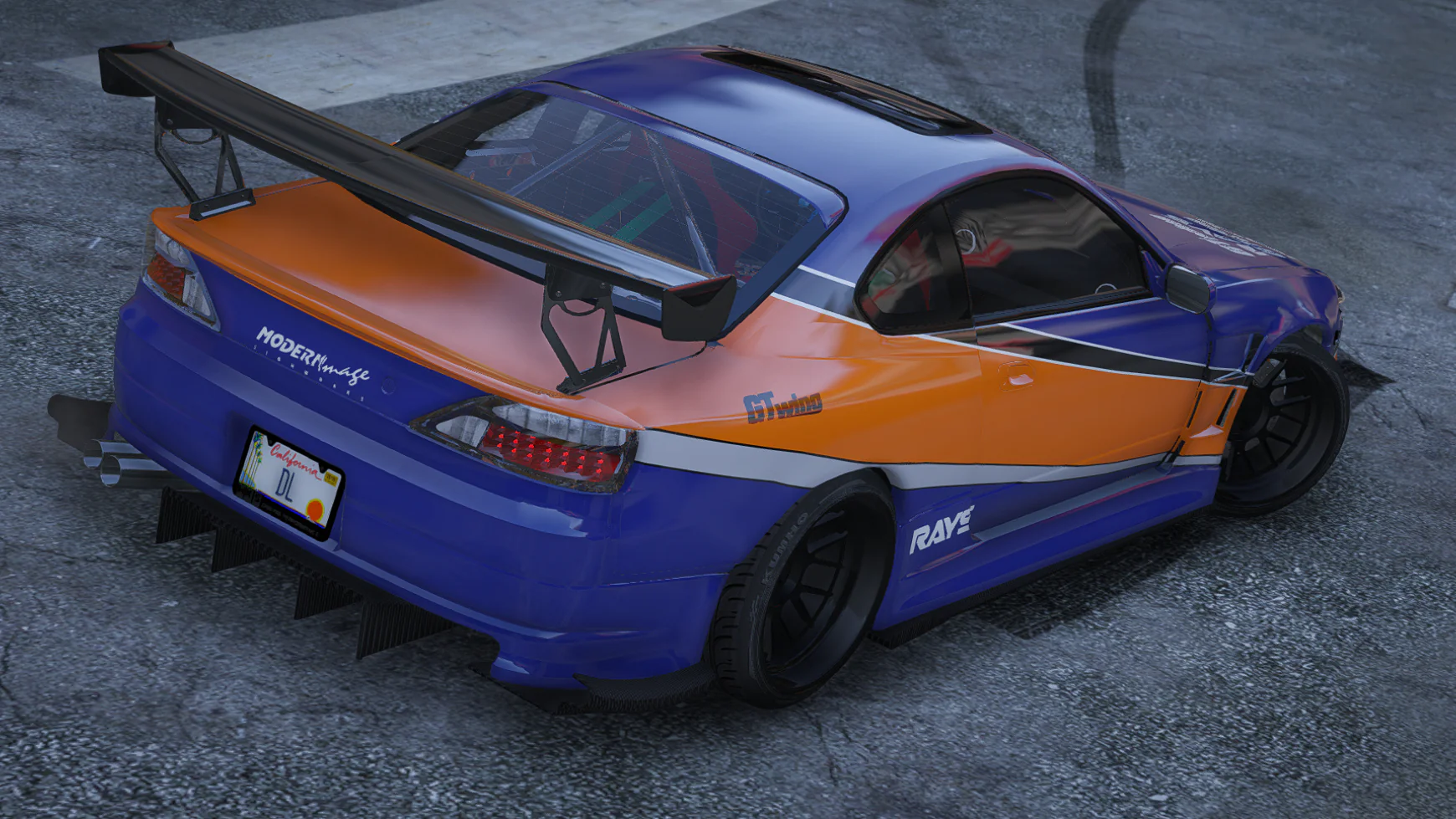 Nissan Silvia S15 F&F Tokyo Drift Mona Lisa | Debadged | Template - Image 2