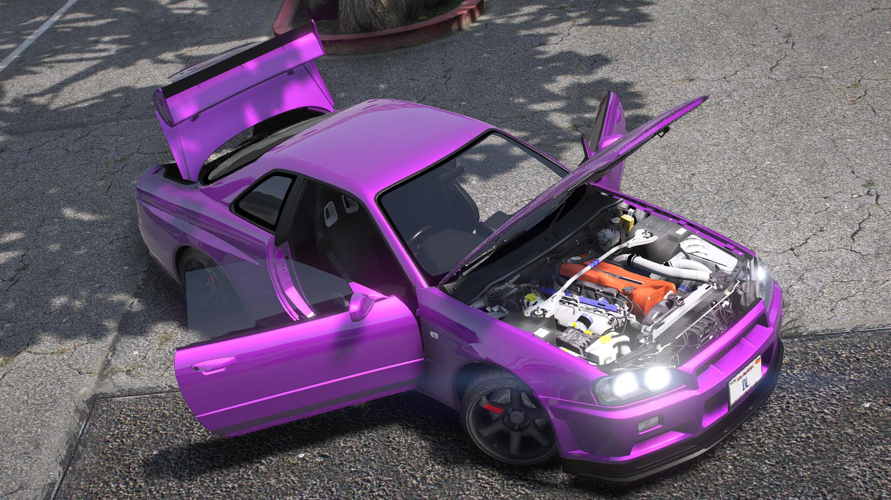 Nissan Skyline GTR R34 RHD | Debadged | Tuning | Template - Image 3