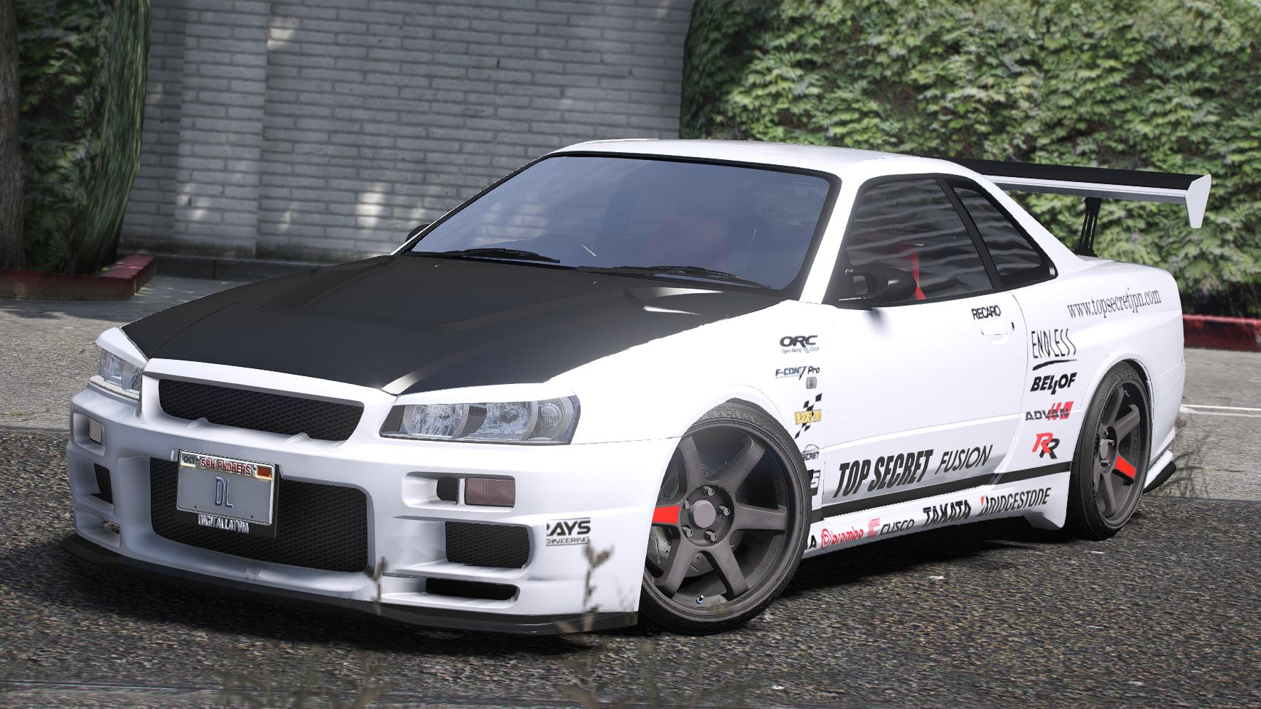 Nissan Skyline GTR R34 RHD | Debadged | Tuning | Template - Image 4