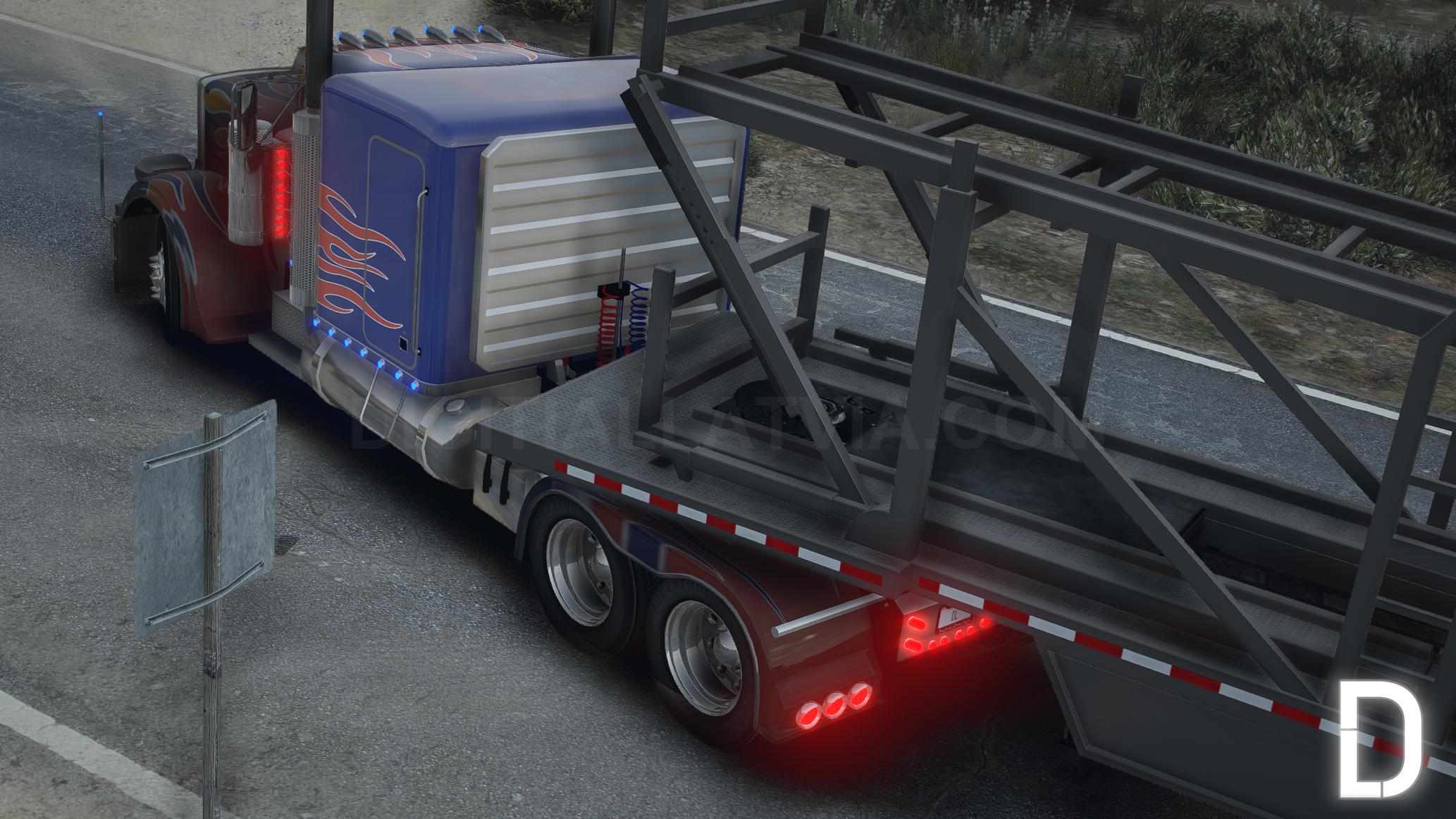 Peterbilt 379 Optimus Prime | Debadged | Template - Image 5