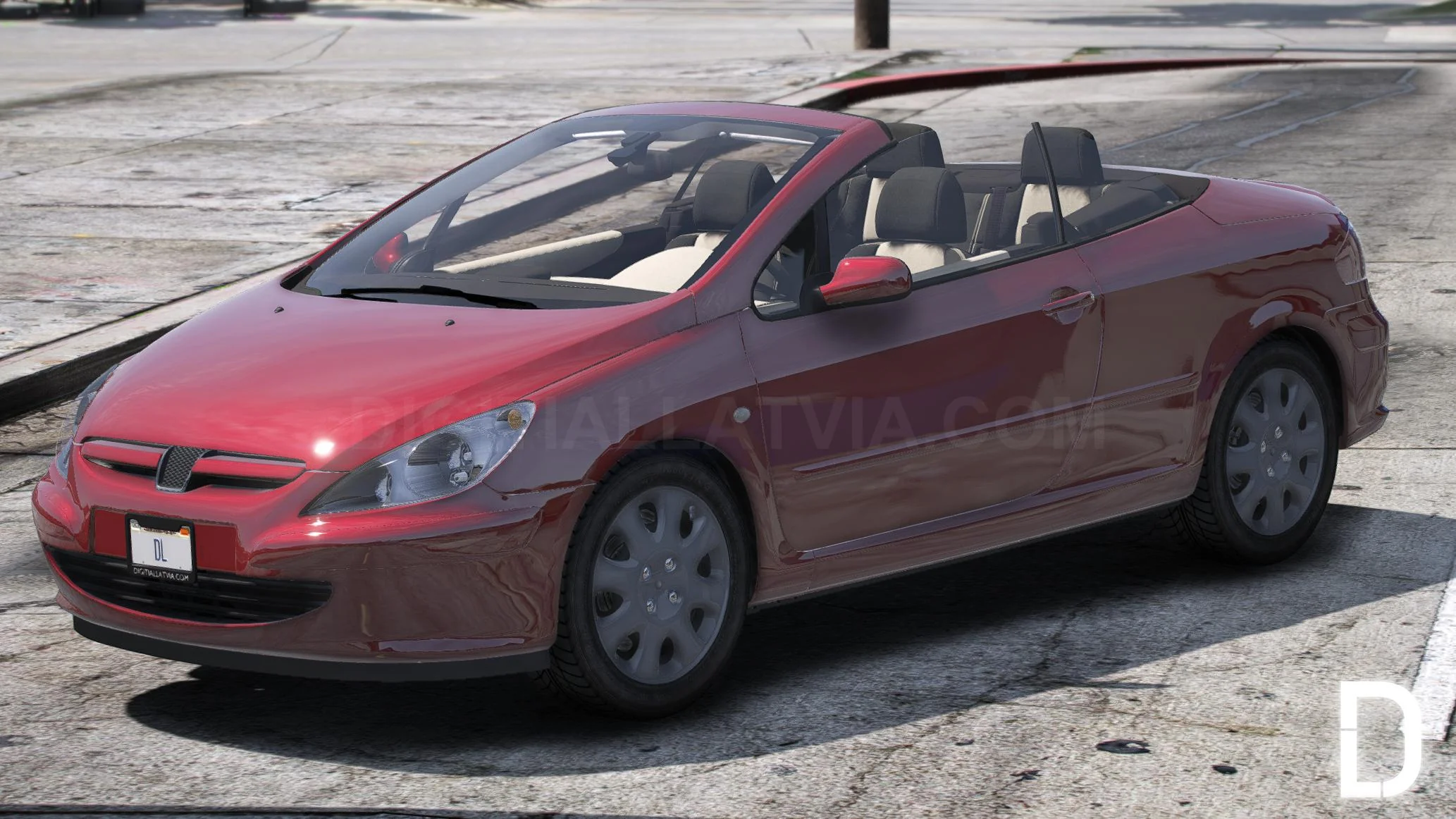 Peugeot 307 Coupe Cabriolet 2004 | Debadged | Animated Roof