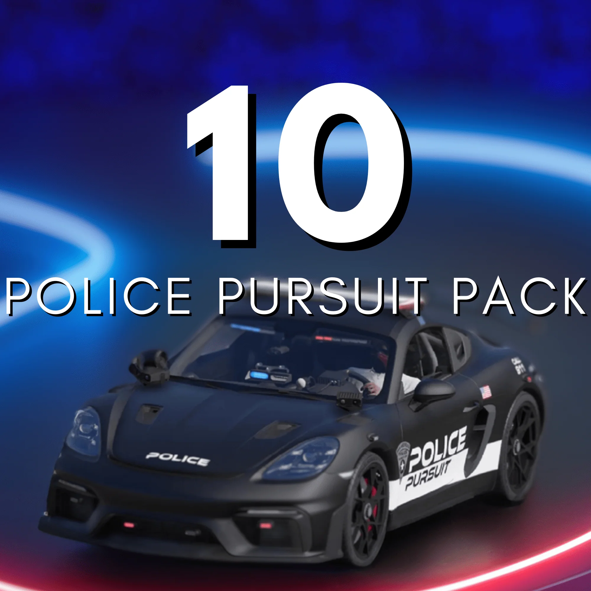 Police Pursuit Car Pack | 10 Vehicles | Templates