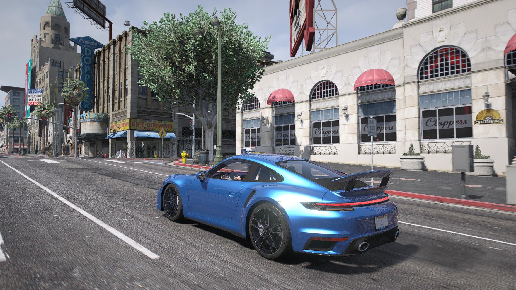 Porsche 911 (992) Turbo S 2021 | Debadged | Template - Image 5