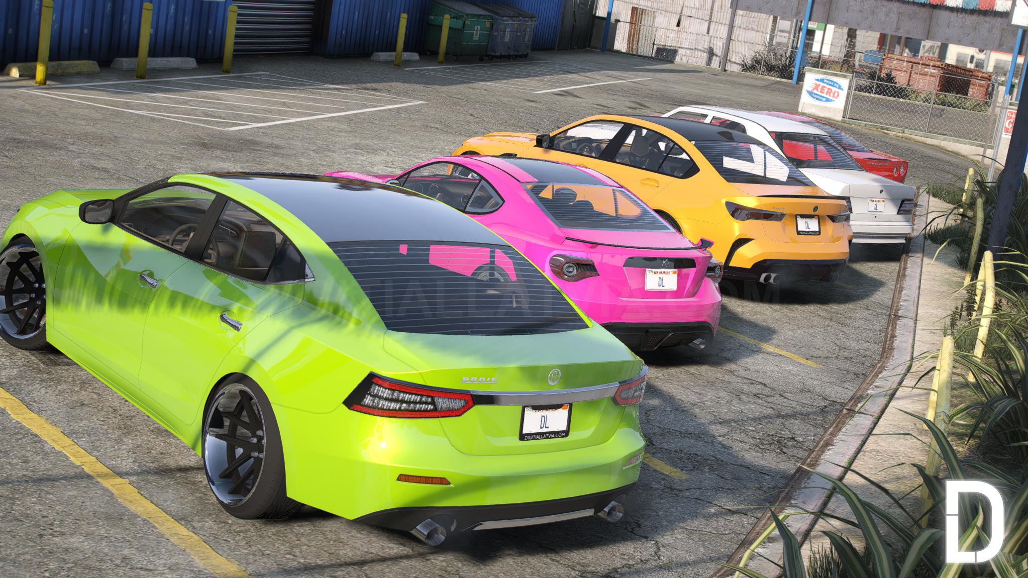 Stanced Vanilla Car Pack | 5 Vehicles | Templates - Image 8