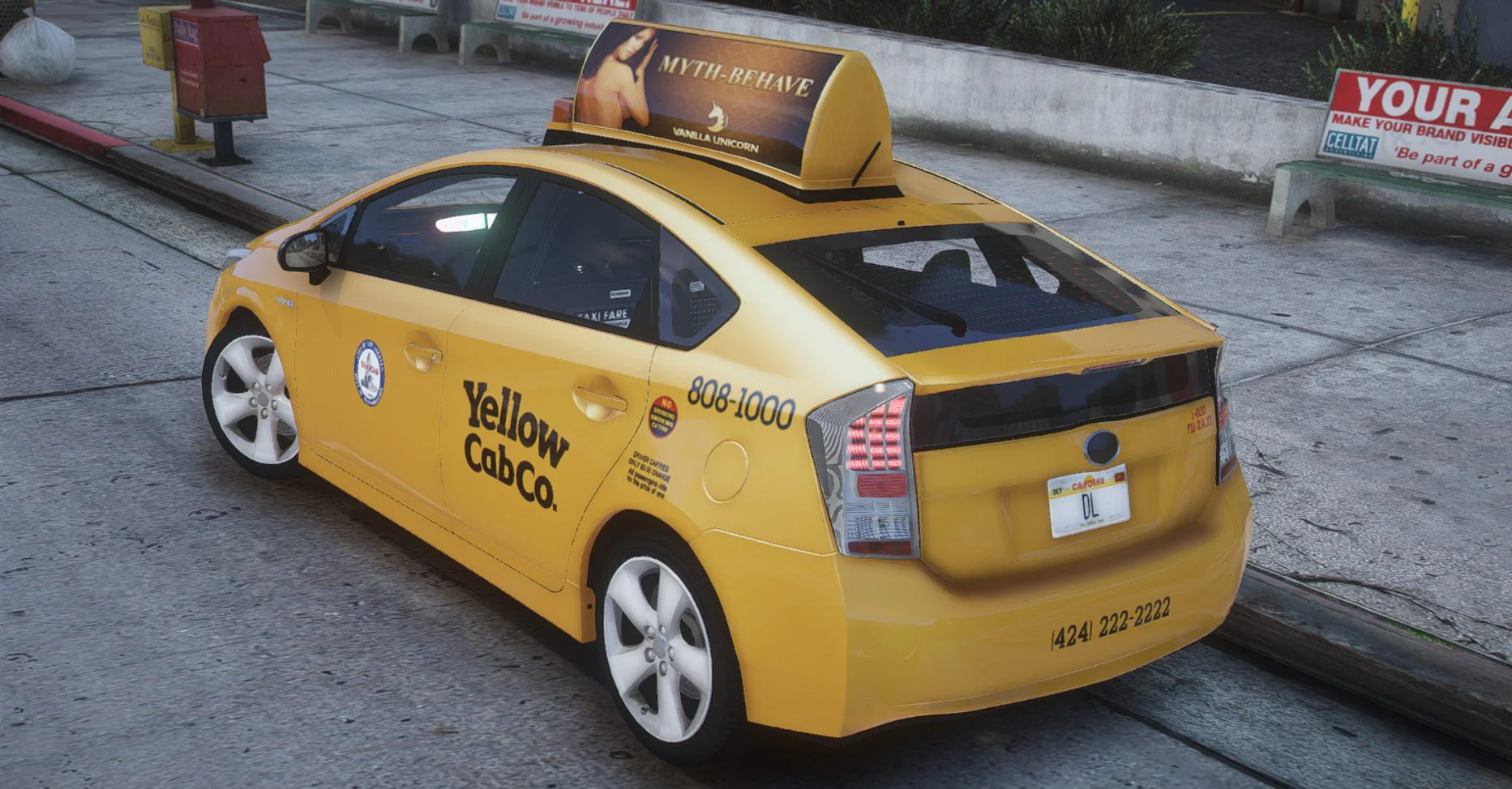 Toyota Prius TAXI | Debadged | Template - Image 2