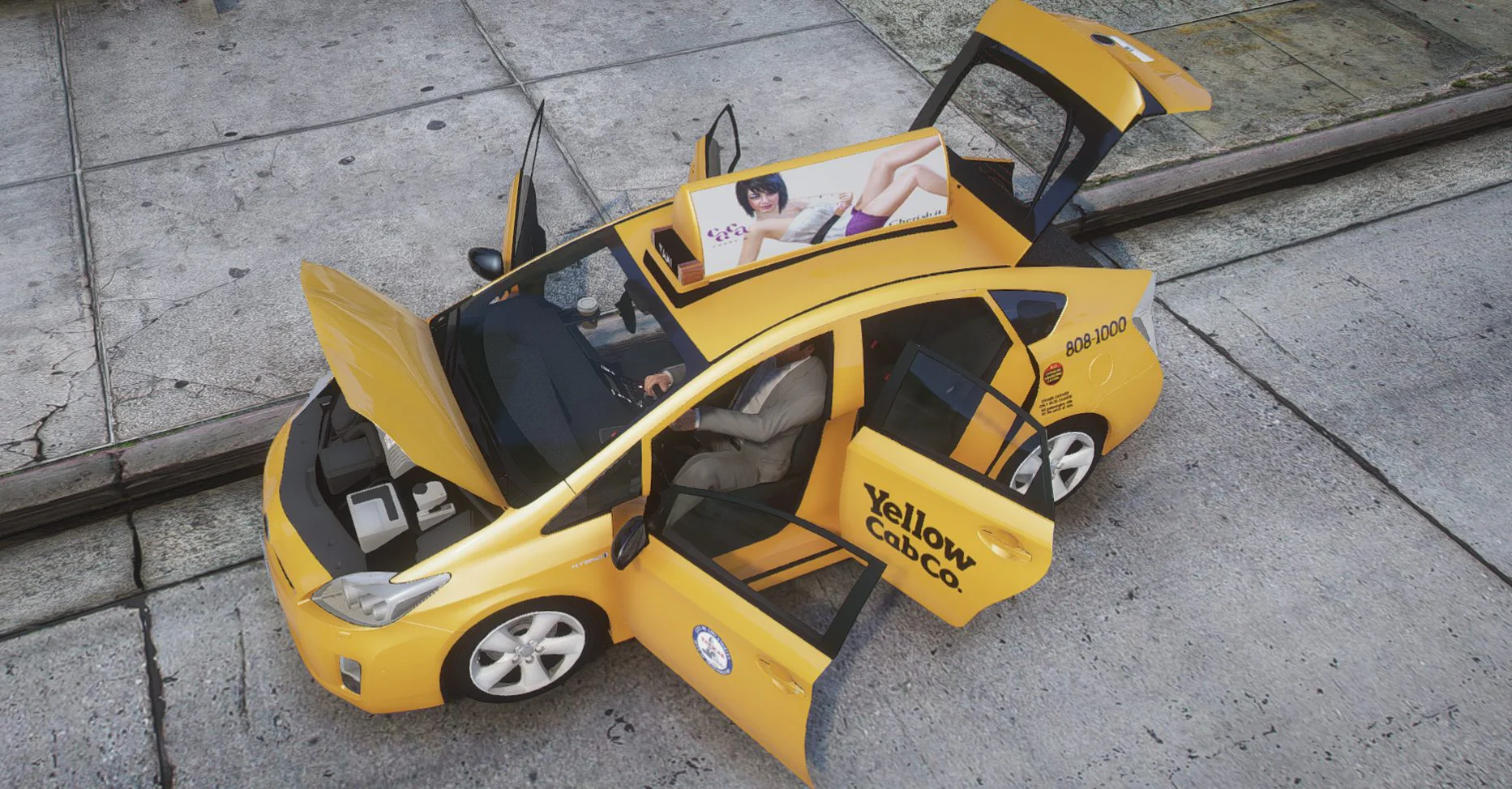 Toyota Prius TAXI | Debadged | Template - Image 3