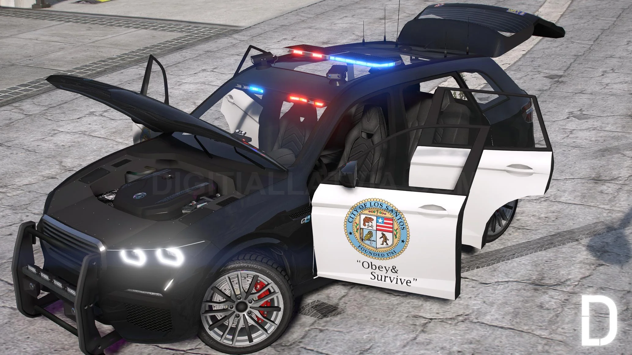 Ubermacht Rebla GTS Custom Police | Tuning | Template - Image 6