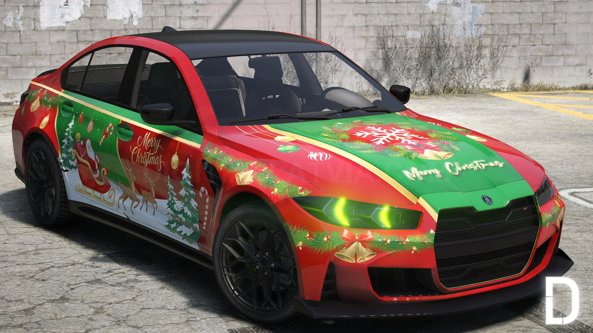 Ubermacht Sentinel GTS Christmas Custom | Tuning | Template - Image 3