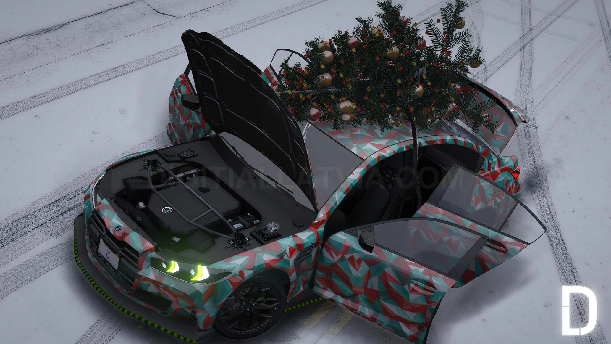 Ubermacht Sentinel GTS Christmas Custom | Tuning | Template - Image 7