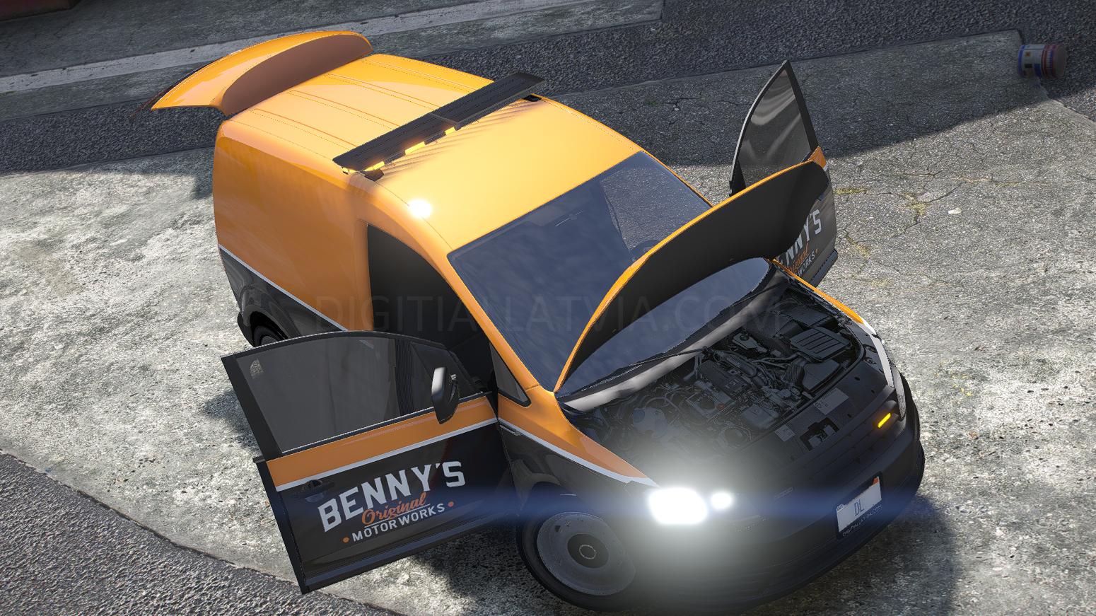 Volkswagen Caddy Bennys | Debadged | Template - Image 3