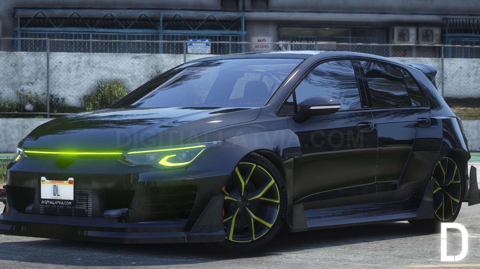 Volkswagen Golf R 2022 | Debadged | Tuning | Template - Image 6